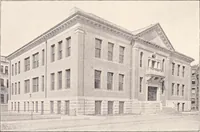 An illustration from A half century of Boston's building : the construction of buildings, the enactment of building laws and ordinances, sanitary laws, the ancient and modern building, building statistics, Boston's valuation, a chapter of Boston's big fire, fire losses, public lands account, prominent architects, contractors and builders, building materials and their source of supply, inspection of buildings, the building and plumbing associations (1895)