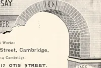 An illustration from A half century of Boston's building : the construction of buildings, the enactment of building laws and ordinances, sanitary laws, the ancient and modern building, building statistics, Boston's valuation, a chapter of Boston's big fire, fire losses, public lands account, prominent architects, contractors and builders, building materials and their source of supply, inspection of buildings, the building and plumbing associations (1895)