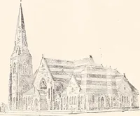 An illustration from A half century of Boston's building : the construction of buildings, the enactment of building laws and ordinances, sanitary laws, the ancient and modern building, building statistics, Boston's valuation, a chapter of Boston's big fire, fire losses, public lands account, prominent architects, contractors and builders, building materials and their source of supply, inspection of buildings, the building and plumbing associations (1895)