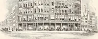 An illustration from A half century of Boston's building : the construction of buildings, the enactment of building laws and ordinances, sanitary laws, the ancient and modern building, building statistics, Boston's valuation, a chapter of Boston's big fire, fire losses, public lands account, prominent architects, contractors and builders, building materials and their source of supply, inspection of buildings, the building and plumbing associations (1895)