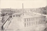 An illustration from A half century of Boston's building : the construction of buildings, the enactment of building laws and ordinances, sanitary laws, the ancient and modern building, building statistics, Boston's valuation, a chapter of Boston's big fire, fire losses, public lands account, prominent architects, contractors and builders, building materials and their source of supply, inspection of buildings, the building and plumbing associations (1895)