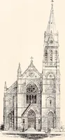 An illustration from A half century of Boston's building : the construction of buildings, the enactment of building laws and ordinances, sanitary laws, the ancient and modern building, building statistics, Boston's valuation, a chapter of Boston's big fire, fire losses, public lands account, prominent architects, contractors and builders, building materials and their source of supply, inspection of buildings, the building and plumbing associations (1895)