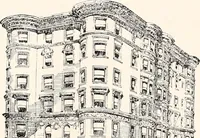 An illustration from A half century of Boston's building : the construction of buildings, the enactment of building laws and ordinances, sanitary laws, the ancient and modern building, building statistics, Boston's valuation, a chapter of Boston's big fire, fire losses, public lands account, prominent architects, contractors and builders, building materials and their source of supply, inspection of buildings, the building and plumbing associations (1895)