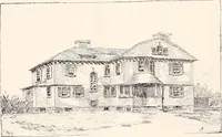 An illustration from A half century of Boston's building : the construction of buildings, the enactment of building laws and ordinances, sanitary laws, the ancient and modern building, building statistics, Boston's valuation, a chapter of Boston's big fire, fire losses, public lands account, prominent architects, contractors and builders, building materials and their source of supply, inspection of buildings, the building and plumbing associations (1895)