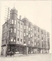 An illustration from A half century of Boston's building : the construction of buildings, the enactment of building laws and ordinances, sanitary laws, the ancient and modern building, building statistics, Boston's valuation, a chapter of Boston's big fire, fire losses, public lands account, prominent architects, contractors and builders, building materials and their source of supply, inspection of buildings, the building and plumbing associations (1895)