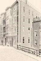 An illustration from A half century of Boston's building : the construction of buildings, the enactment of building laws and ordinances, sanitary laws, the ancient and modern building, building statistics, Boston's valuation, a chapter of Boston's big fire, fire losses, public lands account, prominent architects, contractors and builders, building materials and their source of supply, inspection of buildings, the building and plumbing associations (1895)