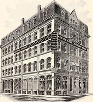 An illustration from A half century of Boston's building : the construction of buildings, the enactment of building laws and ordinances, sanitary laws, the ancient and modern building, building statistics, Boston's valuation, a chapter of Boston's big fire, fire losses, public lands account, prominent architects, contractors and builders, building materials and their source of supply, inspection of buildings, the building and plumbing associations (1895)