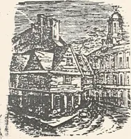 An illustration from A half century of Boston's building : the construction of buildings, the enactment of building laws and ordinances, sanitary laws, the ancient and modern building, building statistics, Boston's valuation, a chapter of Boston's big fire, fire losses, public lands account, prominent architects, contractors and builders, building materials and their source of supply, inspection of buildings, the building and plumbing associations (1895)
