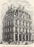 Picture 228 of 231 from A half century of Boston's building : the construction of buildings, the enactment of building laws and ordinances, sanitary laws, the ancient and modern building, building statistics, Boston's valuation, a chapter of Boston's big fire, fire losses, public lands account, prominent architects, contractors and builders, building materials and their source of supply, inspection of buildings, the building and plumbing associations (1895), leaf 629