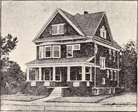 An illustration from A half century of Boston's building : the construction of buildings, the enactment of building laws and ordinances, sanitary laws, the ancient and modern building, building statistics, Boston's valuation, a chapter of Boston's big fire, fire losses, public lands account, prominent architects, contractors and builders, building materials and their source of supply, inspection of buildings, the building and plumbing associations (1895)