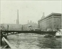 An illustration from A half century of Chicago building : a practical reference guide : all building laws and ordinances brought to date : historical, technical and statistical review of the construction and material development of America's inland metropolis (1910)