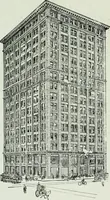 An illustration from A half century of Chicago building : a practical reference guide : all building laws and ordinances brought to date : historical, technical and statistical review of the construction and material development of America's inland metropolis (1910)