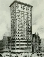 An illustration from A half century of Chicago building : a practical reference guide : all building laws and ordinances brought to date : historical, technical and statistical review of the construction and material development of America's inland metropolis (1910)