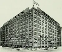 An illustration from A half century of Chicago building : a practical reference guide : all building laws and ordinances brought to date : historical, technical and statistical review of the construction and material development of America's inland metropolis (1910)