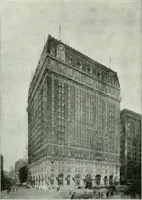 An illustration from A half century of Chicago building : a practical reference guide : all building laws and ordinances brought to date : historical, technical and statistical review of the construction and material development of America's inland metropolis (1910)