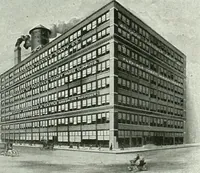 An illustration from A half century of Chicago building : a practical reference guide : all building laws and ordinances brought to date : historical, technical and statistical review of the construction and material development of America's inland metropolis (1910)