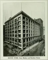 An illustration from A half century of Chicago building : a practical reference guide : all building laws and ordinances brought to date : historical, technical and statistical review of the construction and material development of America's inland metropolis (1910)