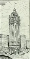An illustration from A half century of Chicago building : a practical reference guide : all building laws and ordinances brought to date : historical, technical and statistical review of the construction and material development of America's inland metropolis (1910)