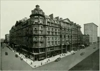 An illustration from A half century of Chicago building : a practical reference guide : all building laws and ordinances brought to date : historical, technical and statistical review of the construction and material development of America's inland metropolis (1910)