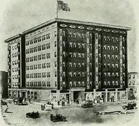 An illustration from A half century of Chicago building : a practical reference guide : all building laws and ordinances brought to date : historical, technical and statistical review of the construction and material development of America's inland metropolis (1910)