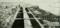 An illustration from A half century of Chicago building : a practical reference guide : all building laws and ordinances brought to date : historical, technical and statistical review of the construction and material development of America's inland metropolis (1910)