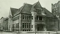 An illustration from A half century of Chicago building : a practical reference guide : all building laws and ordinances brought to date : historical, technical and statistical review of the construction and material development of America's inland metropolis (1910)