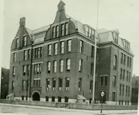 An illustration from A half century of Chicago building : a practical reference guide : all building laws and ordinances brought to date : historical, technical and statistical review of the construction and material development of America's inland metropolis (1910)