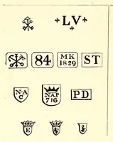 An illustration from Hall marks on gold and silver plate (1891)
