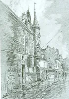 An illustration from Vanished halls and cathedrals of France (1917)