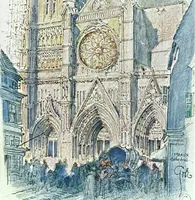 An illustration from Vanished halls and cathedrals of France (1917)