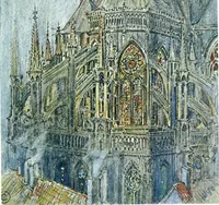 An illustration from Vanished halls and cathedrals of France (1917)
