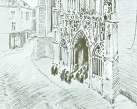 An illustration from Vanished halls and cathedrals of France (1917)