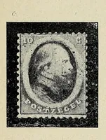 An illustration from Handboek over alle post- en portozegels van Nederland en Koloniën : met vermelding van alle typen, alle kleurverschillen, alle tandingen, afwijkingen enz., voor zoover die tot op heden bekend zijn (1908)