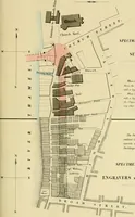 An illustration from A hand-book for mapping, engineering, and architectural drawing : in which maps of all descriptiosn are analyzed, and their several uses fully explained ; intended for the use of civil engineers, architects, and surveyors, also for naval and military academies, engineering schools and colleges, and draughtsmen ; illustrated with forty-three large plates and thirty-nine woodcuts, among which will be found examples of a parliamentary railway plan, section, and cross sections, prepared in compliance with the standing orders of the House of Commons ; with plain instructions for lithographing and zincographing maps and drawings, and an exposition of the relative cost and merits of engraving, lithographing, and zincographing (1846)