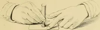 An illustration from A hand-book for mapping, engineering, and architectural drawing : in which maps of all descriptiosn are analyzed, and their several uses fully explained ; intended for the use of civil engineers, architects, and surveyors, also for naval and military academies, engineering schools and colleges, and draughtsmen ; illustrated with forty-three large plates and thirty-nine woodcuts, among which will be found examples of a parliamentary railway plan, section, and cross sections, prepared in compliance with the standing orders of the House of Commons ; with plain instructions for lithographing and zincographing maps and drawings, and an exposition of the relative cost and merits of engraving, lithographing, and zincographing (1846)