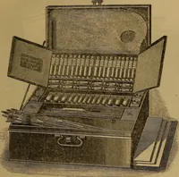 An illustration from Hand-book for the preservation of pictures; containing practical instructions for cleaning, lining, repairing, and restoring oil paintings, with remarks on the distribution of works of art in houses and galleries, their care and preservation (1876)