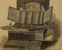 An illustration from Hand-book for the preservation of pictures; containing practical instructions for cleaning, lining, repairing, and restoring oil paintings, with remarks on the distribution of works of art in houses and galleries, their care and preservation (1876)