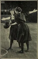 An illustration from Handbook of athletic games for players, instructors, and spectators, comprising fifteen major ball games, track and field athletics and rowing races (1916)