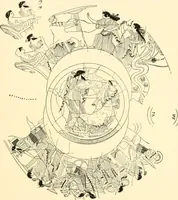 An illustration from A handbook of Attic red-figured vases signed by or attributed to the various masters of the sixth and fifth centuries B. C. (1919)