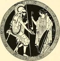 An illustration from A handbook of Attic red-figured vases signed by or attributed to the various masters of the sixth and fifth centuries B. C. (1919)