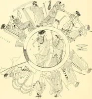 An illustration from A handbook of Attic red-figured vases signed by or attributed to the various masters of the sixth and fifth centuries B. C. (1919)