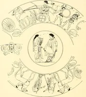 An illustration from A handbook of Attic red-figured vases signed by or attributed to the various masters of the sixth and fifth centuries B. C. (1919)