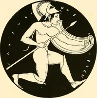 An illustration from A handbook of Attic red-figured vases signed by or attributed to the various masters of the sixth and fifth centuries B. C. (1919)