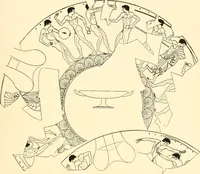 An illustration from A handbook of Attic red-figured vases signed by or attributed to the various masters of the sixth and fifth centuries B. C. (1919)