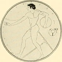 An illustration from A handbook of Attic red-figured vases signed by or attributed to the various masters of the sixth and fifth centuries B. C. (1919)