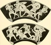 An illustration from A handbook of Attic red-figured vases signed by or attributed to the various masters of the sixth and fifth centuries B. C. (1919)