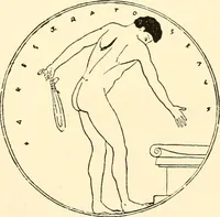 An illustration from A handbook of Attic red-figured vases signed by or attributed to the various masters of the sixth and fifth centuries B. C. (1919)