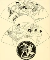 An illustration from A handbook of Attic red-figured vases signed by or attributed to the various masters of the sixth and fifth centuries B. C. (1919)
