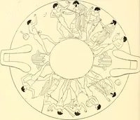 An illustration from A handbook of Attic red-figured vases signed by or attributed to the various masters of the sixth and fifth centuries B. C. (1919)