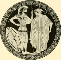 An illustration from A handbook of Attic red-figured vases signed by or attributed to the various masters of the sixth and fifth centuries B. C. (1919)